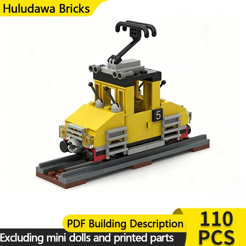 

City Car Model MOC Building Bricks NG Class 1 Electric Locomotive Modular Technology Gifts Holiday Assemble Children Toys Suit