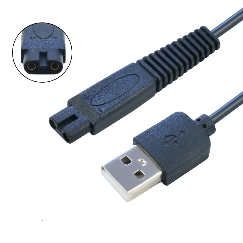 كابل شحن ماكينة حلاقة USB لشاحن ماكينة تشذيب الشعر المنفرد MicroTouch، سلك محول التيار الكهربائي 80 سم #2
