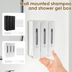 300/400ML Soap Dispenser Wall Mounted Shower Soap Dispenser Shower Gel Conditioner Detergent Dispenser for Bathroom Accessories