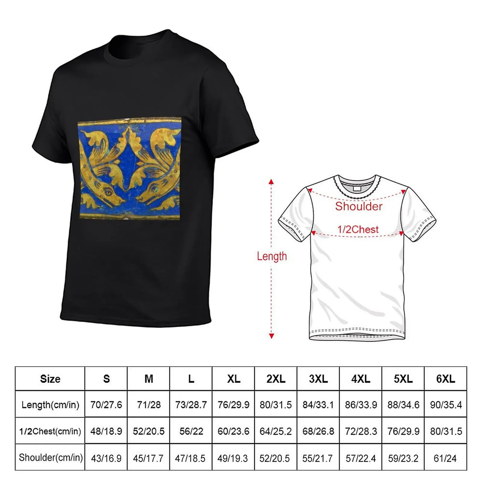 Medieval Plaque T-Shirt plain plus size clothes mens t shirts