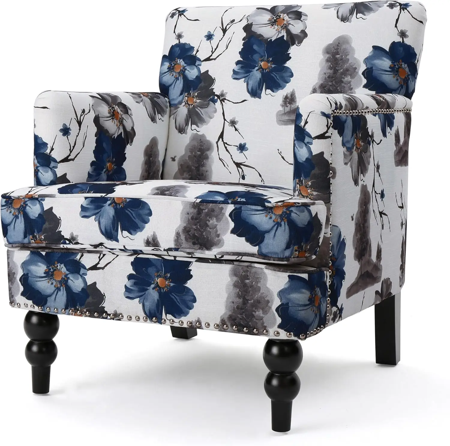 Boaz Fabric Club Chair - Floral Print