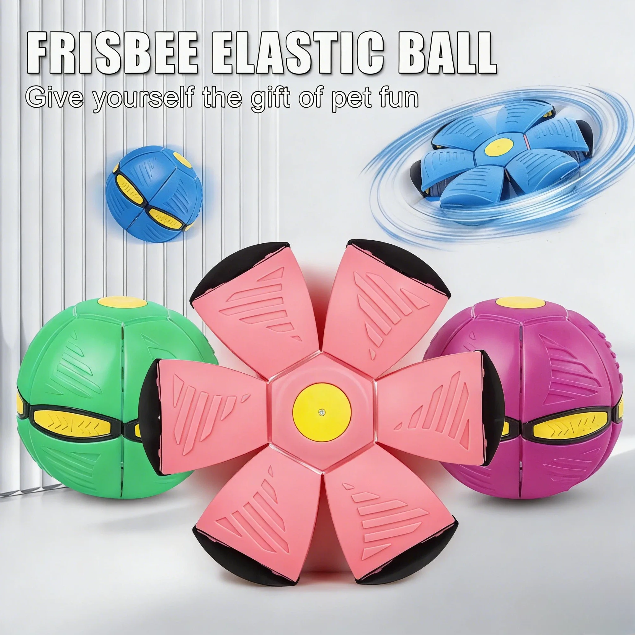 Pelota Mágica Voladora, Pelota Saltarina, Pelota de Descompresión con Presión del Pie, Pelota de Ventilación, Juguete para Interiores y Exteriores, para Mascotas y Niños