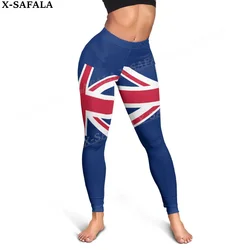 United Kingdom Coat Of Arms Love Country Leggings 3D Print Women Yoga Girl Stretch GYM Slim High Waist Legging Summer Sports-1