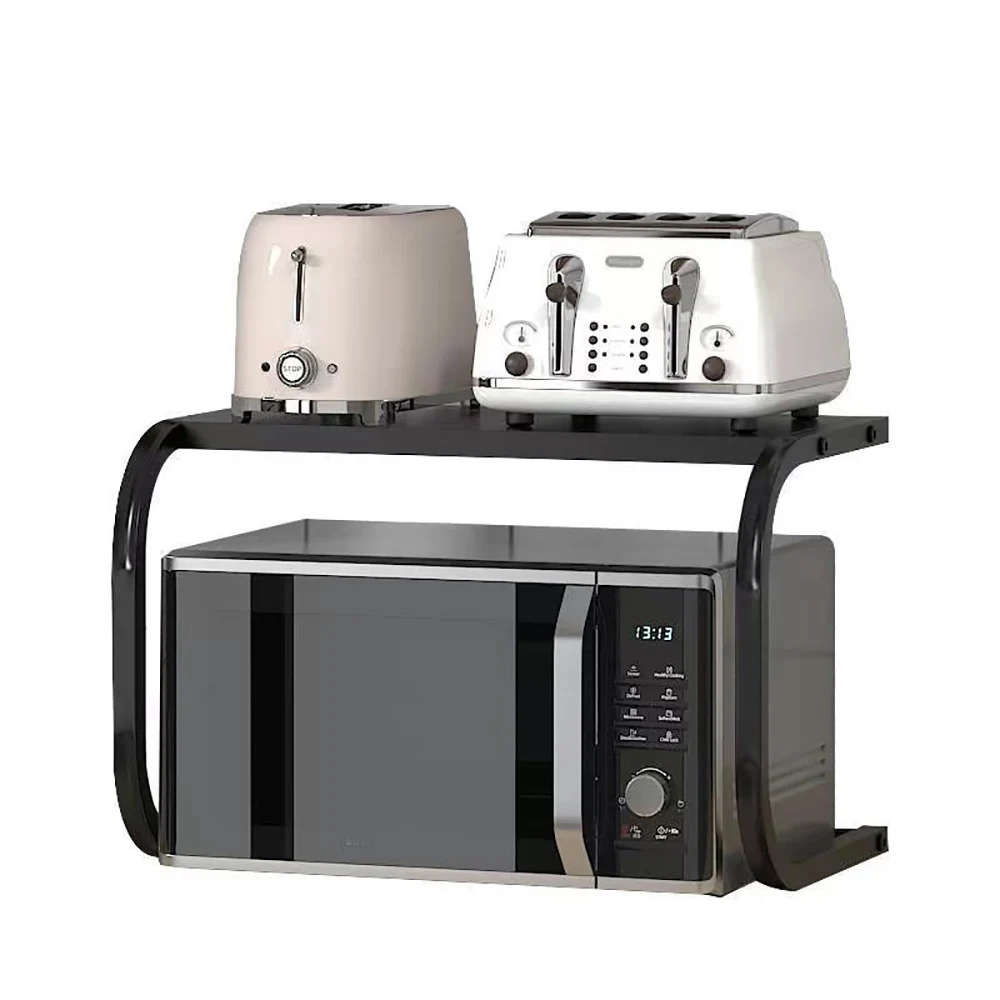 Organizer da cucina per microonde scaffale in acciaio al carbonio scaffale da cucina per posate