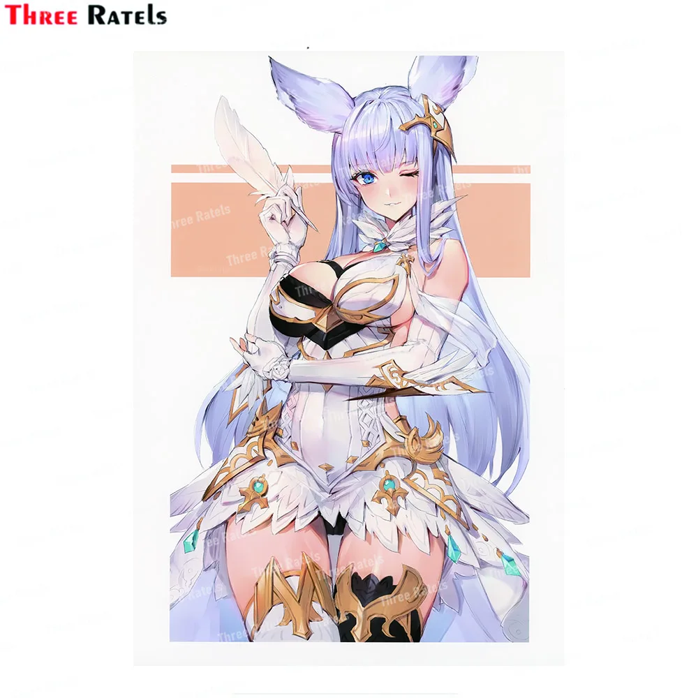 Three Ratels J249 Korwa Granblue Fantasy Stickers And Decals For Fuel Tank Cap Bumper Car Decals Vinyl Material