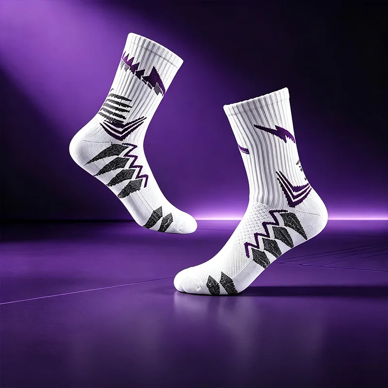 1/3/5 Pairs Men's Athletic Crew Socks Breathable Sweat-Resistant High Quality Women's Mid-Calf Sock Fashionable Casual Sox