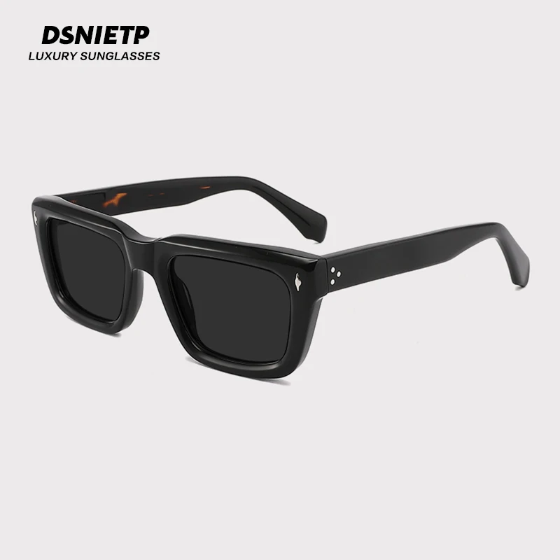 Thicken Polarized Acetate Sunglasses Men Vintage Quality Handmade UV400 Sunglasses Women Retro Designer Luxury Brand Eyewear