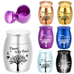 7 Colors Small Keepsake Urn for Human Ashes Tree of Life Cremation Urns Mini Urns Perfect Aluminum alloy Memorial Ashes Holder
