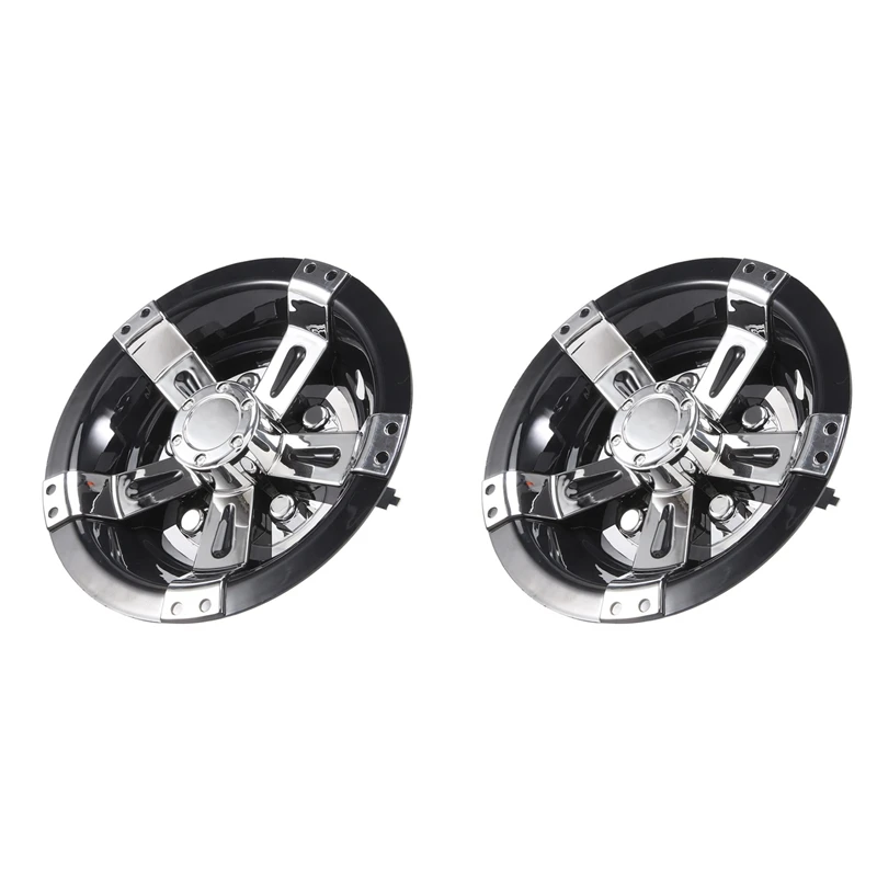 2Pcs 8Inch Golf Cart Wheel Cover, 5 Spoke Design Hub Cap For Golf Carts For Club Car, EZGO, Yamaha