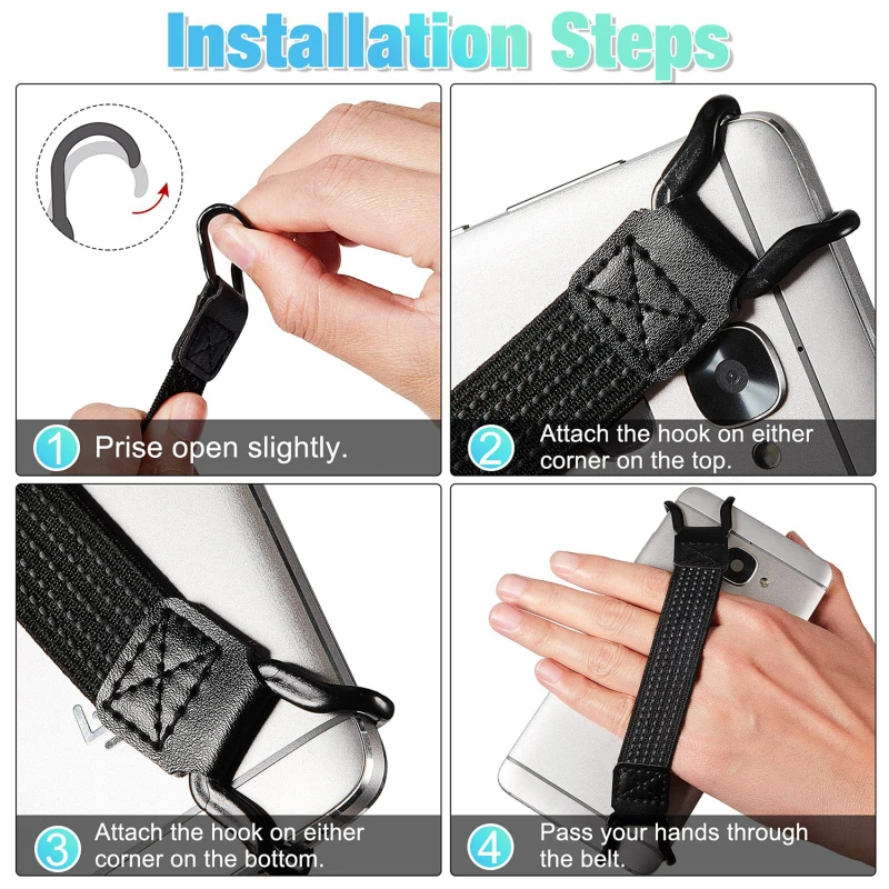 Elastic Phone Straps Ropes Universal Mobile Phone Elastic Strap One-Hand Strap Buckle Shatter-Resistant Anti-Fall Operator