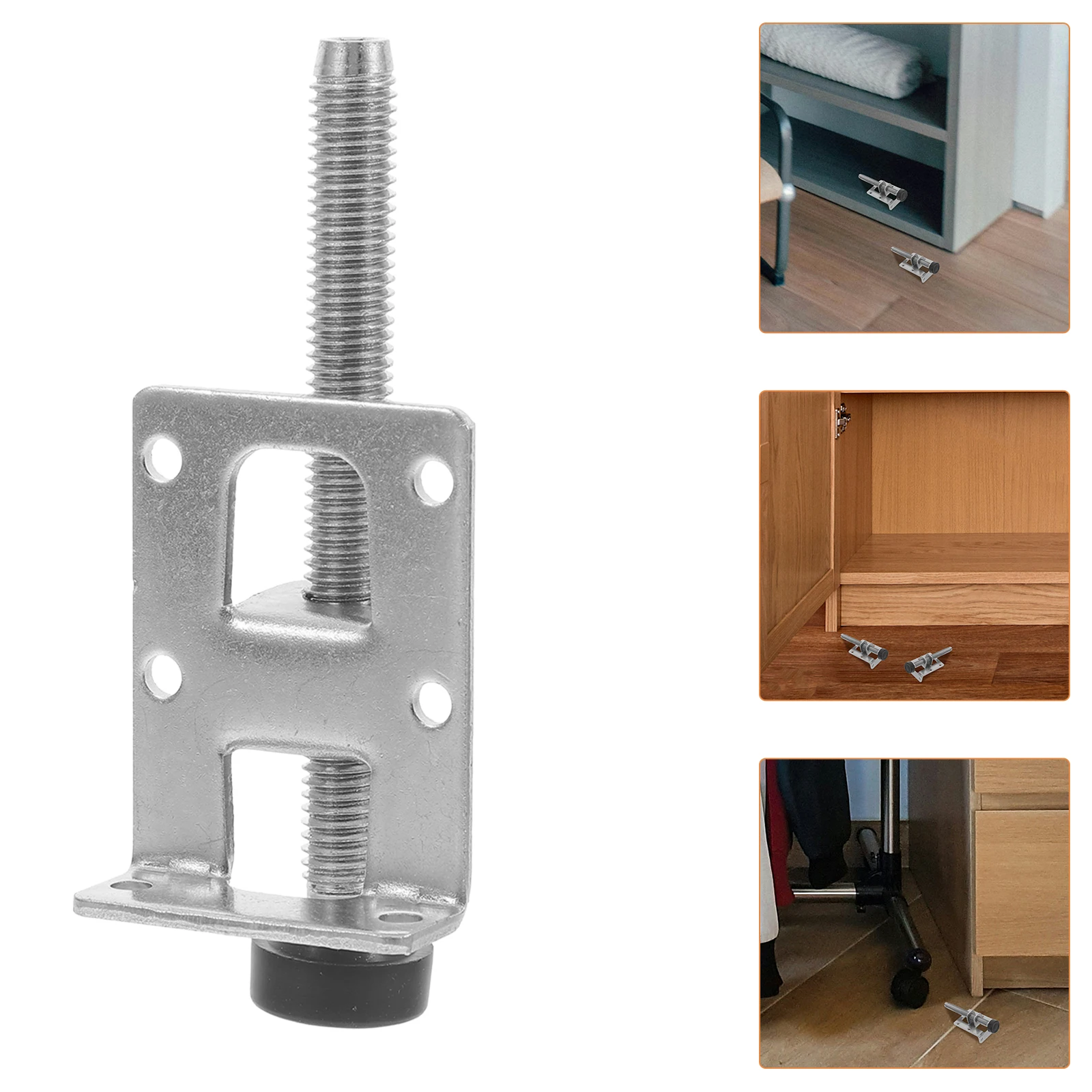 Pies niveladores de muebles, nivelador de patas de muebles de mesa, almohadilla de pies de armario ajustable, soporte de esquina de acero, Hardware nivelador, 4 Uds. ﻿ Parte