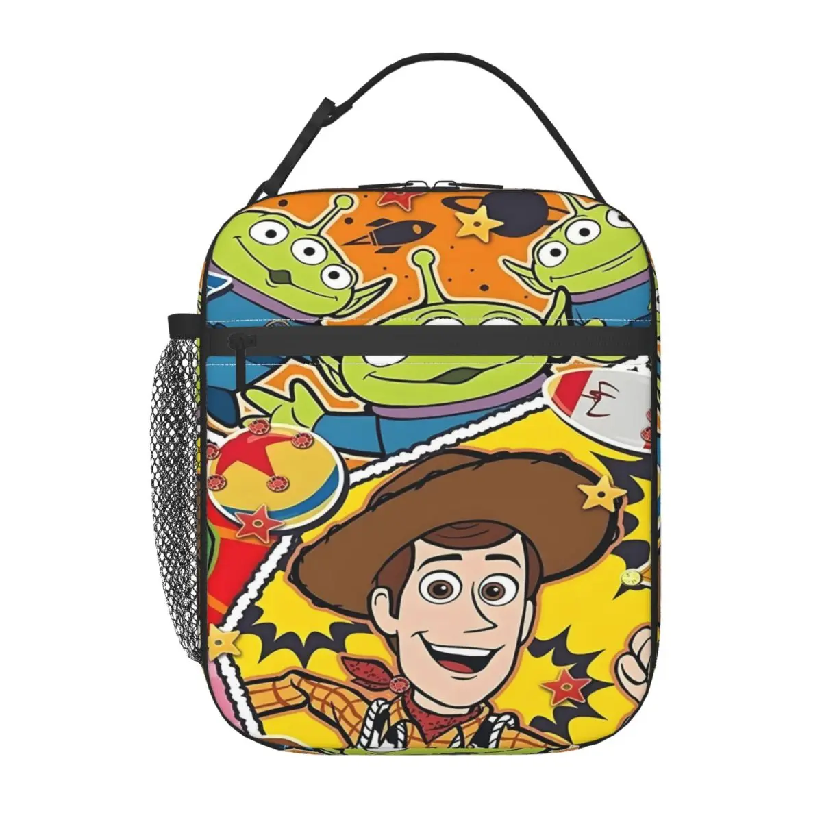 

Термосумки для обедов Custom Toyes Anime Stories для женщин, с изображением инопланетян и мультяшных персонажей, портативные термоконтейнеры для бенто-боксов, для кемпинга и путешествий