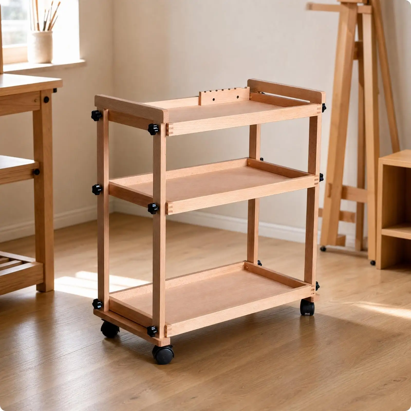 carrello-portaoggetti-per-materiali-artistici-con-cavalletto-espositivo-regolabile-in-legno-di-faggio-a-tre-ripiani-per-organizzazione-pittura-e-disegno
