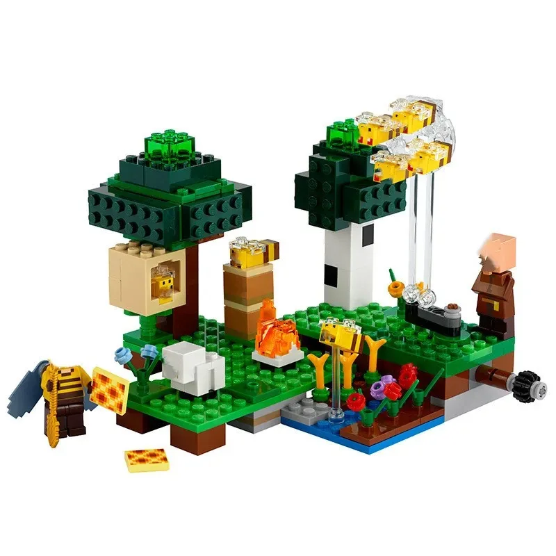 My New World Disaster Villagers Raid Building Blocks Bricks Compatible Lepining 21160 21165 Toys for Children Christmas Gifts