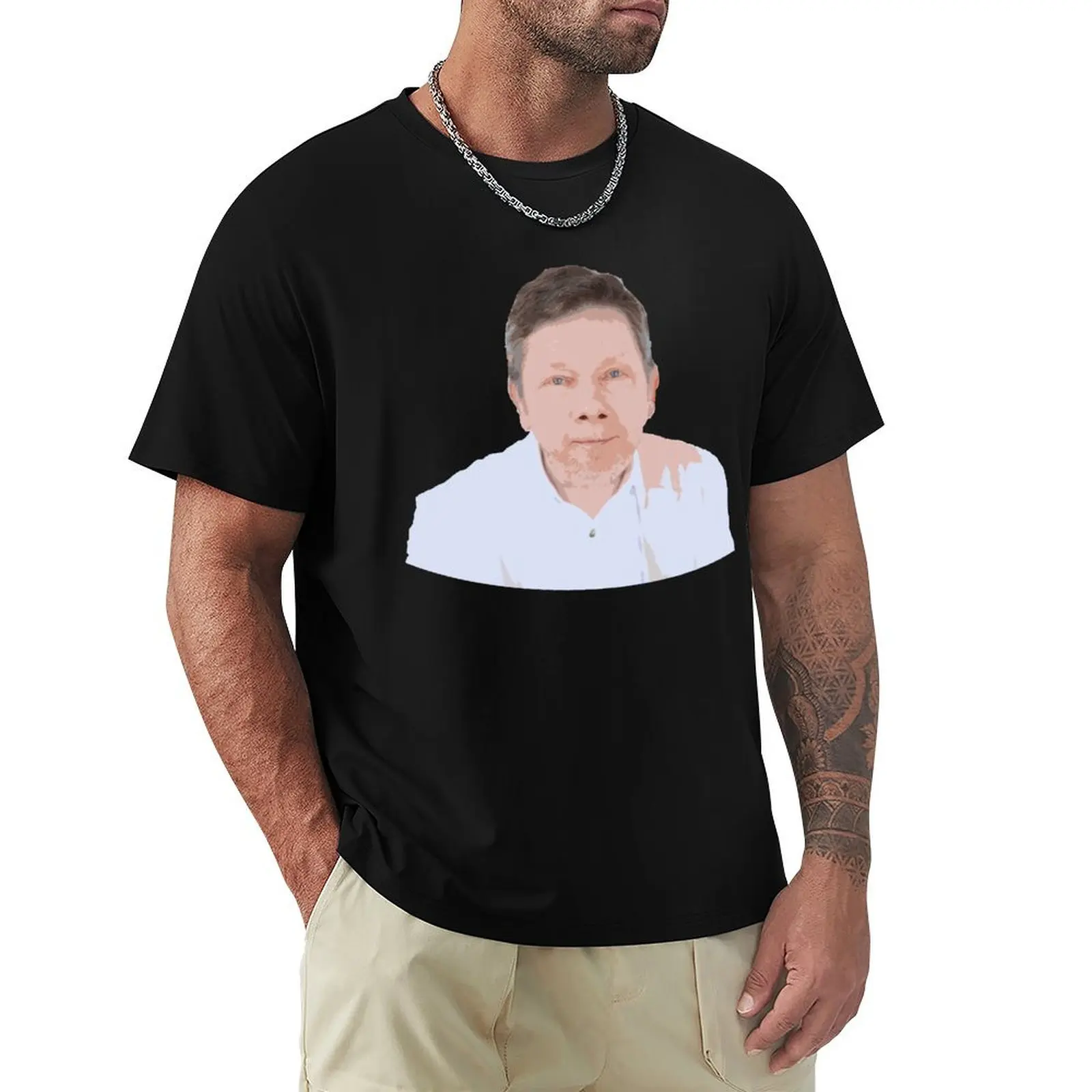 

Eckhart , Tolle T-Shirt for a boy customizeds cotton man t-shirts shirts graphic tee men