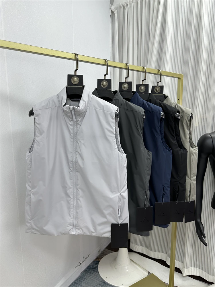 

Outdoor Lightweight Windproof Breathable Warm Stand Collar Cotton Vest Neutral Casual Versatile oulder Pad Vest Jaet