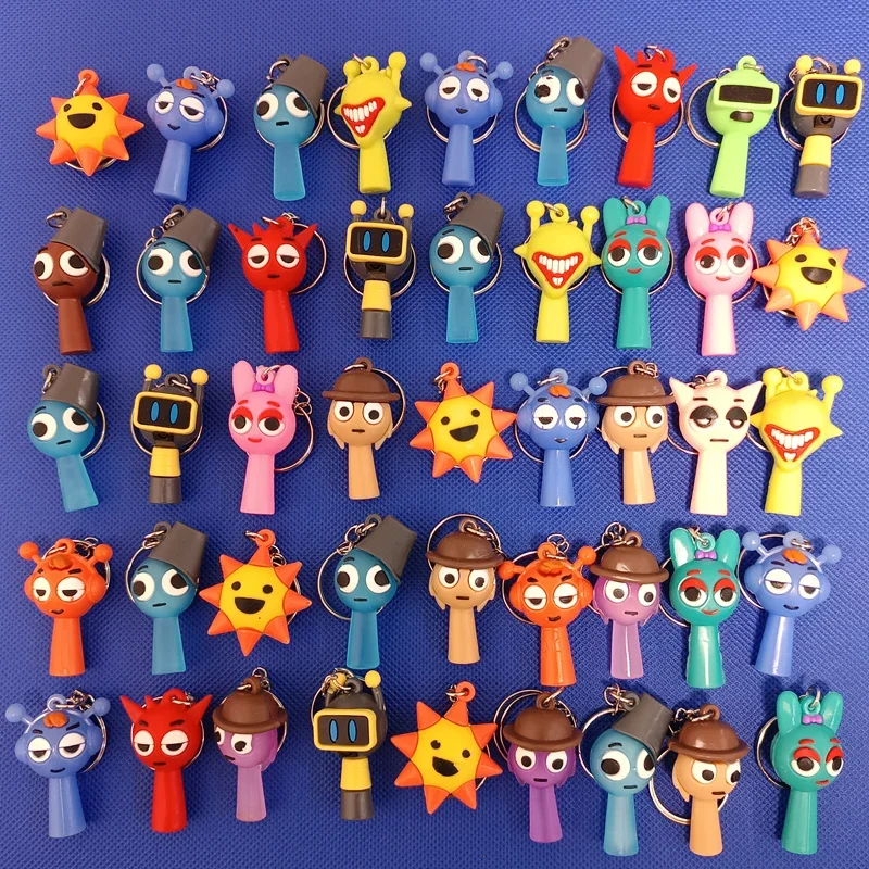 Nuevo conjunto de caja ciega Sprunki, juegos calientes de dibujos animados, muñeca coleccionable, juguete Sprunki, juego de acción de Anime, regalos de cumpleaños para niños, juguete