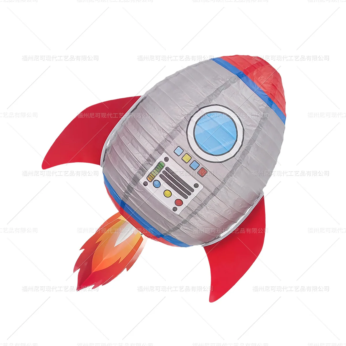 1 stücke 30 cm Astronaut Planet Raum Thema kinder Laterne Geburtstag Party Dekoration kinder Junge Planet Papier Laterne – Detail 11