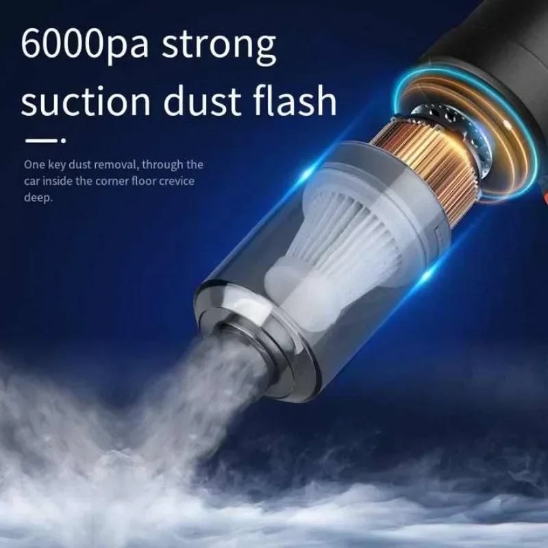 Car Vacuum Cleaner Car Cordless Mini Vacuum Cleaner Powerful Blower Powerful Suction  Dual Purpose Pet Vacuum Cleaner