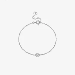 VEWANT 925 Sterling Silver Zircon CZ Charm Pave Beads Chain Bracelet Clasp Women Luxury Fine Jewelry