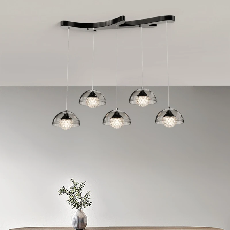 

SANDYHA современный алюминиевый художественный дизайн светодиодный подвесной светильник акриловый абажур люстра для ресторана гостиная современный дом