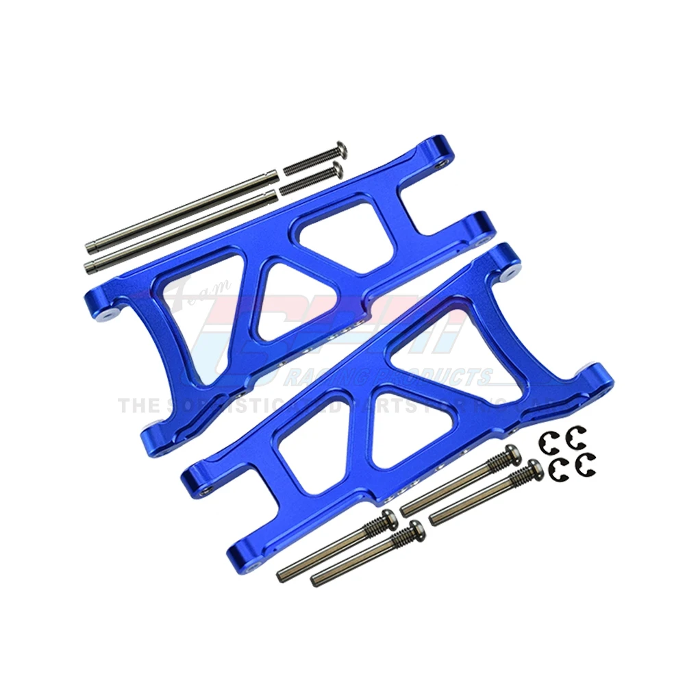 GPM Metal Alloy Front Rear Suspension Arms 3655 3655X For Traxxas 1/10 Rustler Hoss Stampede Slash 4X4 VXL RC Car Upgrade Parts