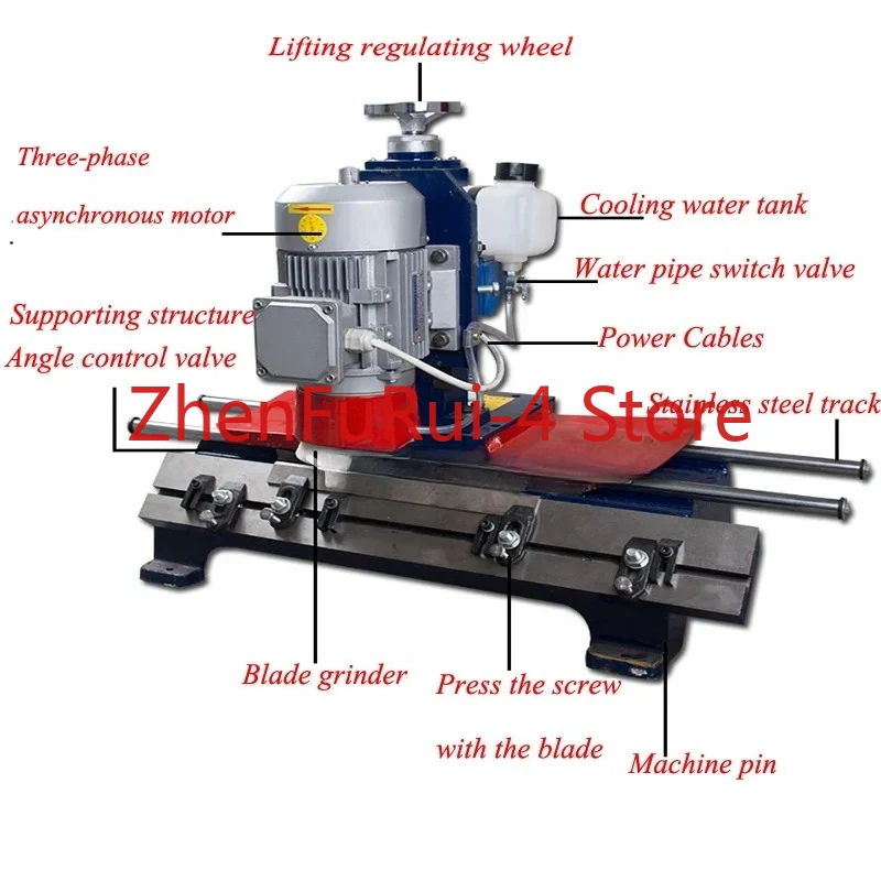 목공 범용 샤프닝 머신 고정밀 선형 전기 칼 갈기 소형 수평 연삭 대패 MF600
