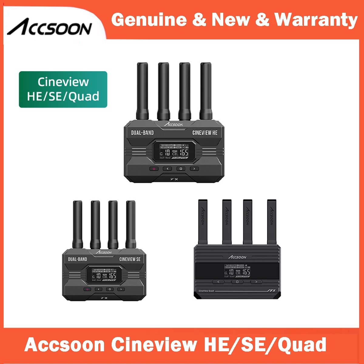 

Беспроводной передатчик Accsoon CineView HE/SE/Quad HDMI/SDI UVC, 1080P, низкая задержка