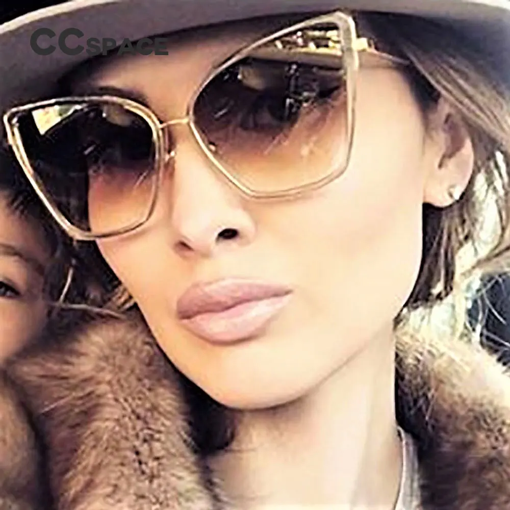 45255 Women Cat Eye Sunglasses Mirror Glasses UV400 Fashion Male Female Shades