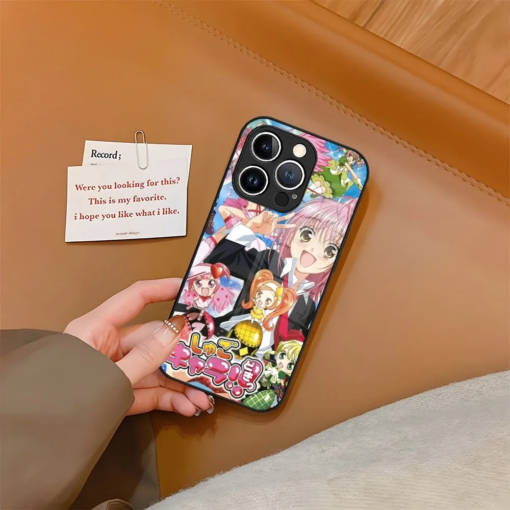 Shugo Chara Anime Phone Case Tempered Glass For iPhone 15 13 14 12 11 Pro XS Max Plus Mini X XR 8 7 6s SE2020 Coque