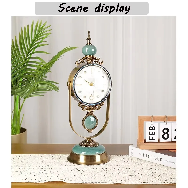 Vintage style clock decoration desk clock home decoration accessories room clock catering accessories 602-0026