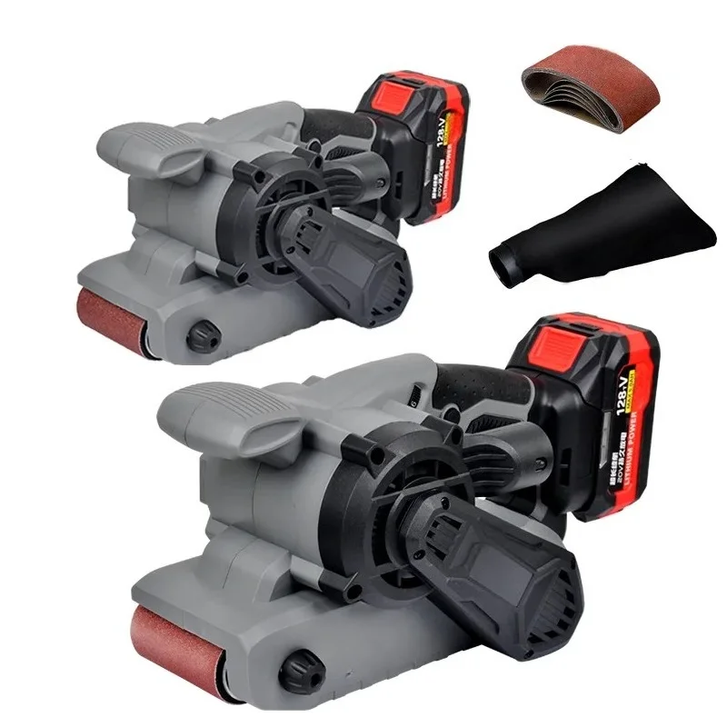 20V Lithium Battery Brushless Speed Regulating Belt Sander High-Speed Grinding Speed Grinding Polishing Machine