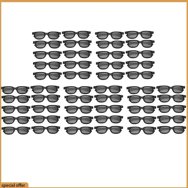 

A68Z 50Pcs Polarized Passive 3D Glasses For Cinema IMIX Screen