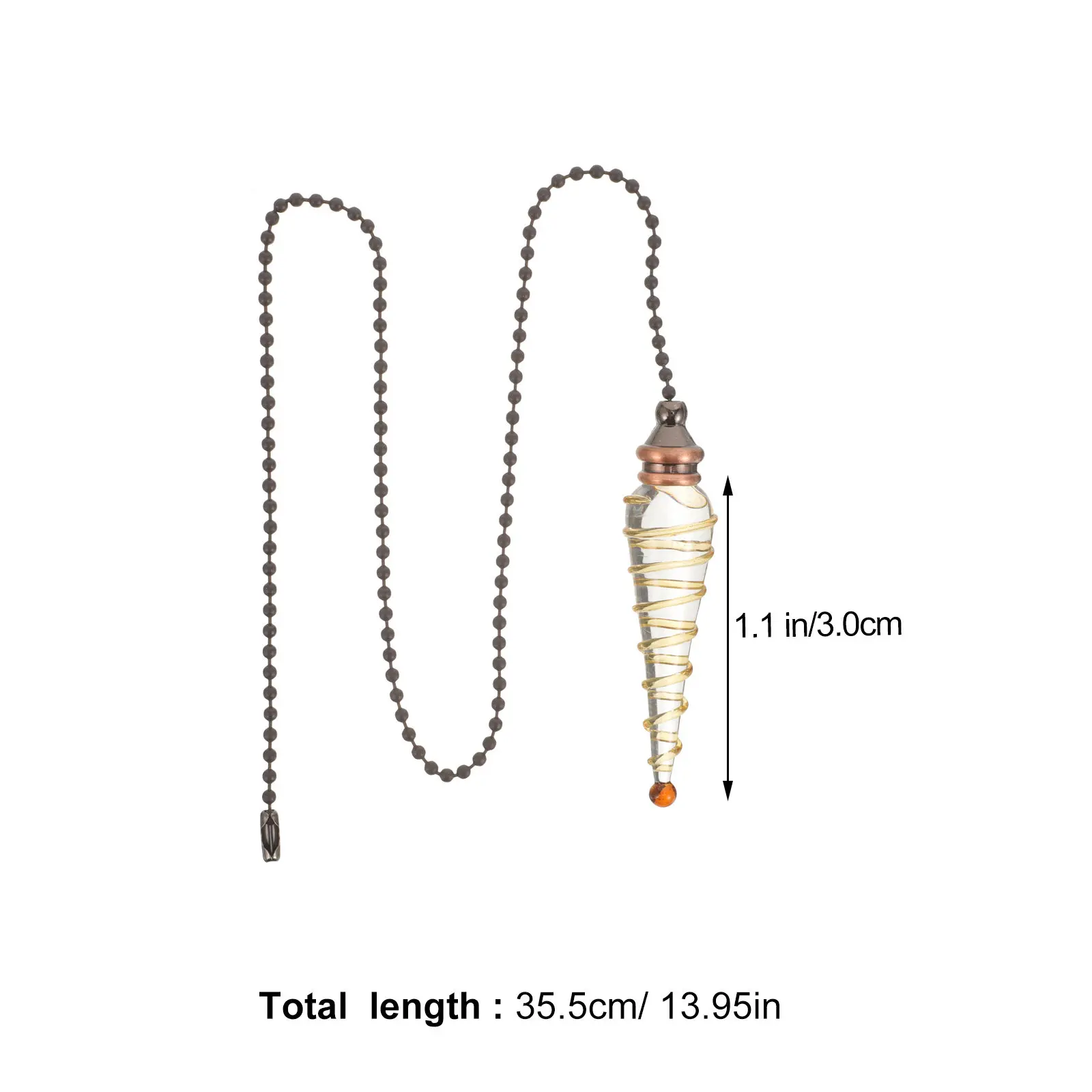 Fan Pull Chain Beaded Decorative Extension Pendant for Ceiling Fan Lamp Light Pull Chain Accessory Lamp Accessories