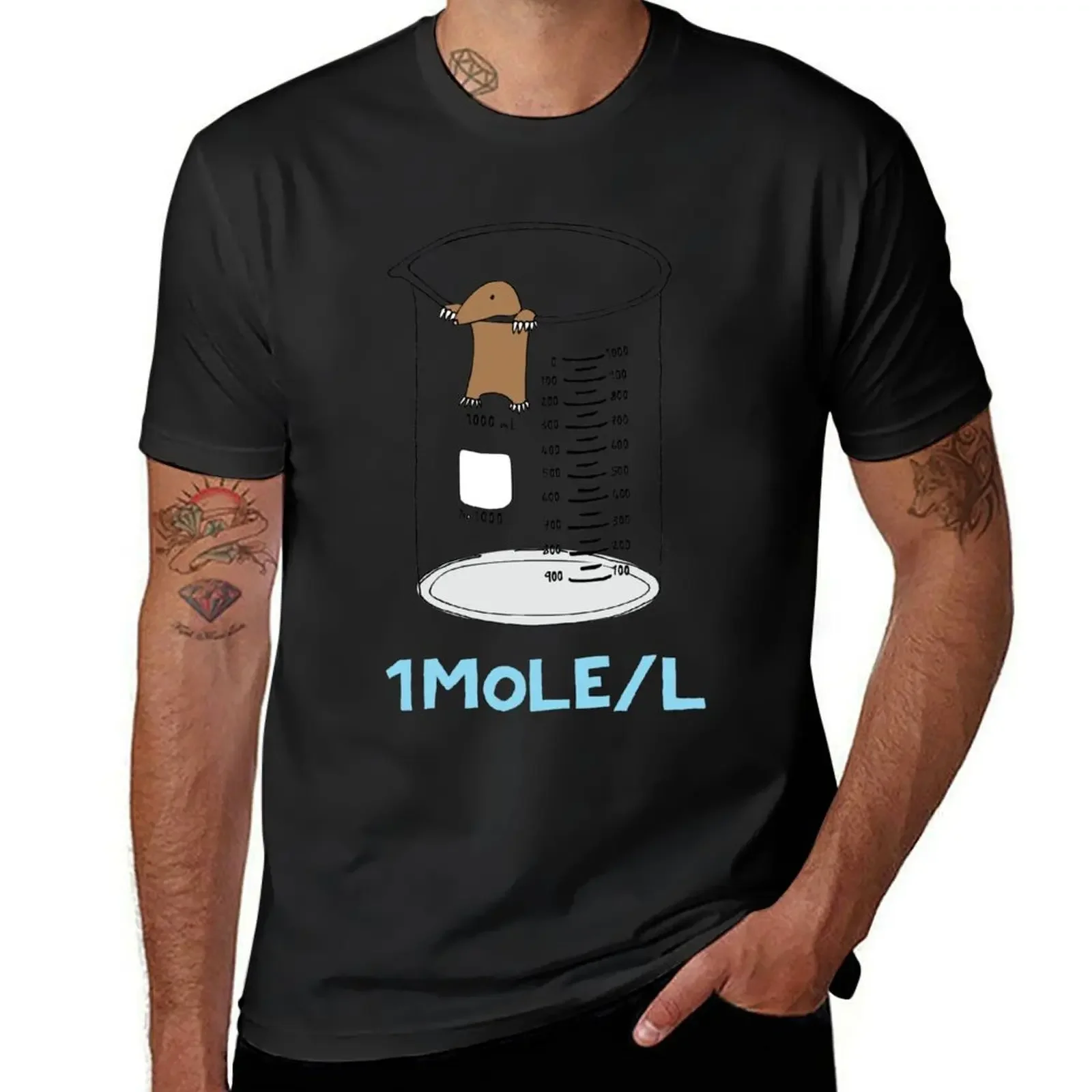 Chemistry 1 Mole per Litre for Mole or Avogadro's Day T-Shirt cute clothes boys whites tops summer top Short sleeve tee men