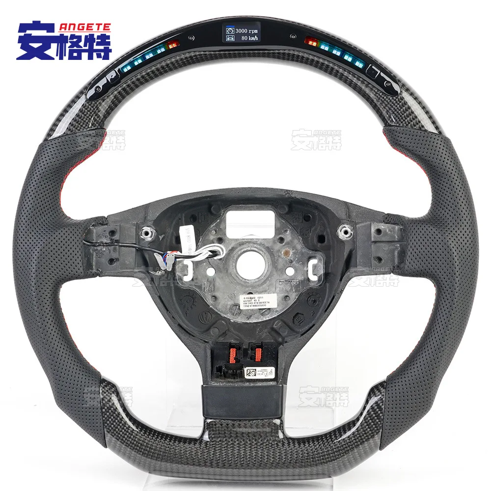 

Applicable to:Suitable for Volkswagen Golf 6 Multifunctional Carbon Fiber Steering Wheel Retrofit