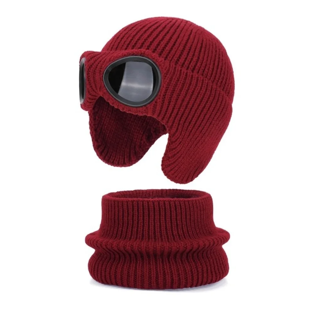 conjunto-de-2-pecas-gorro-e-cachecol-de-inverno-para-criancas-quente-e-a-prova-de-vento-touca-de-malha-com-forro-espesso-para-protecao-das-orelhas-das-criancas
