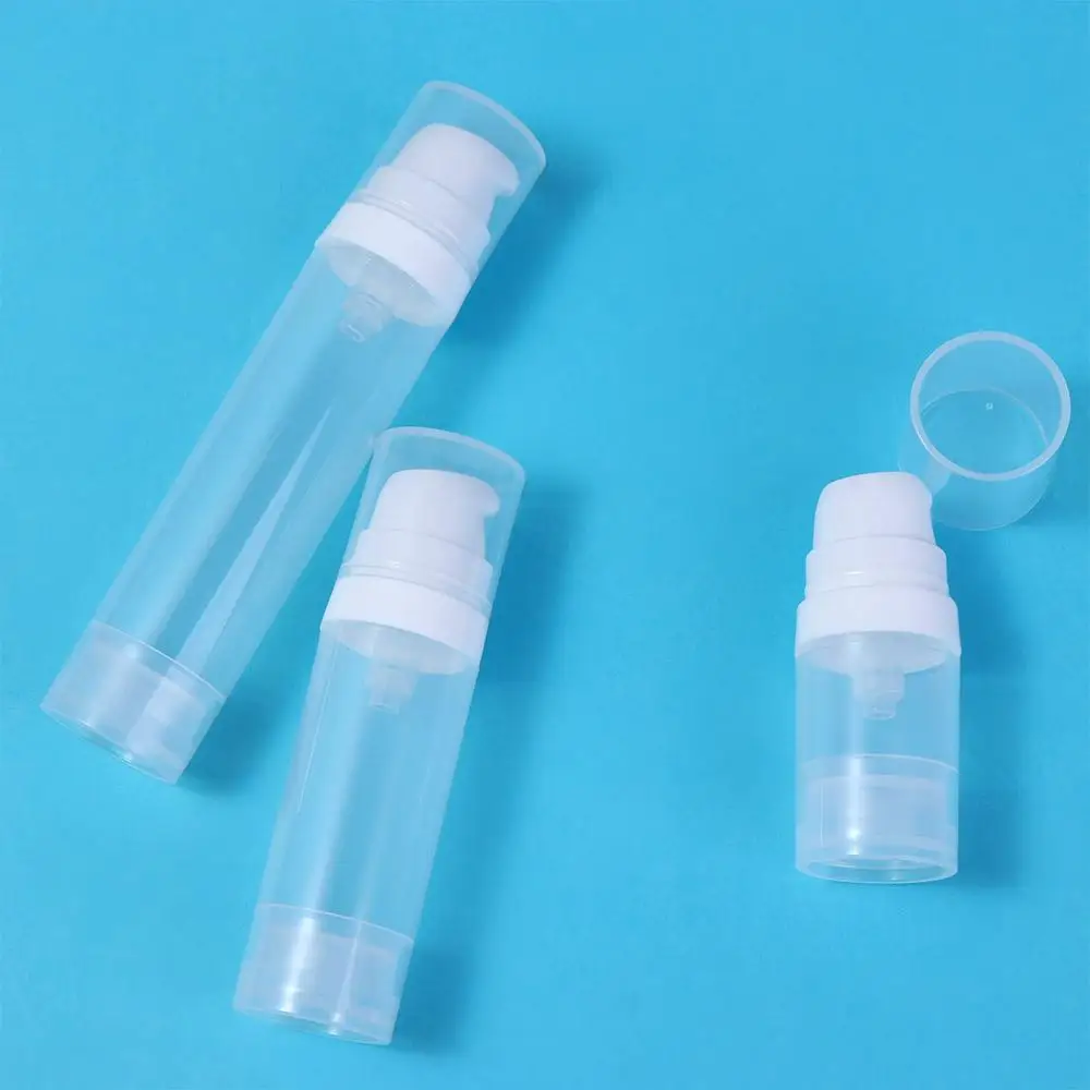 5/10/15/25ml Vacuum Lotion Bottle Plastic Cosmetic Bottle Travel Liquid Bottles Transparent Airless Pump Toiletries Container