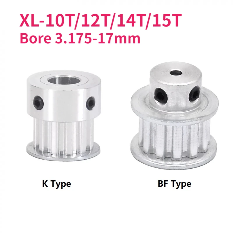 HTD 5M Timing-Riemenscheibe 14 Zähne – Bohrung 5–10 Mm, Für Riemenbreite 15/20 Mm – Aluminium