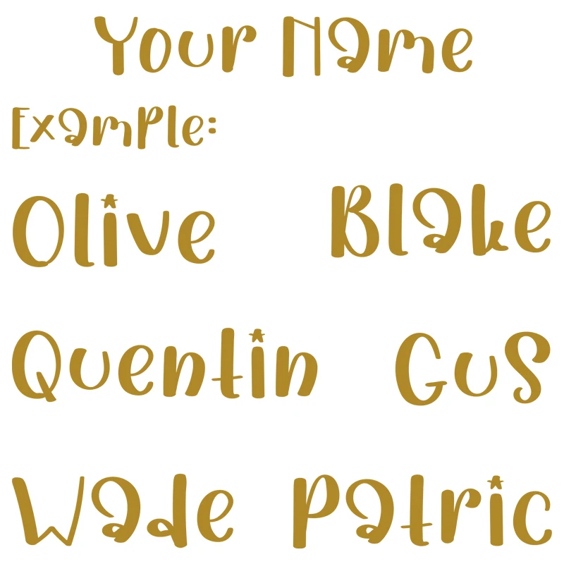Custom Text Vinyl Wall Sticker Personalized Name Decal No Residue for Laptop Car Window Door Kids Playroom 21 Colors