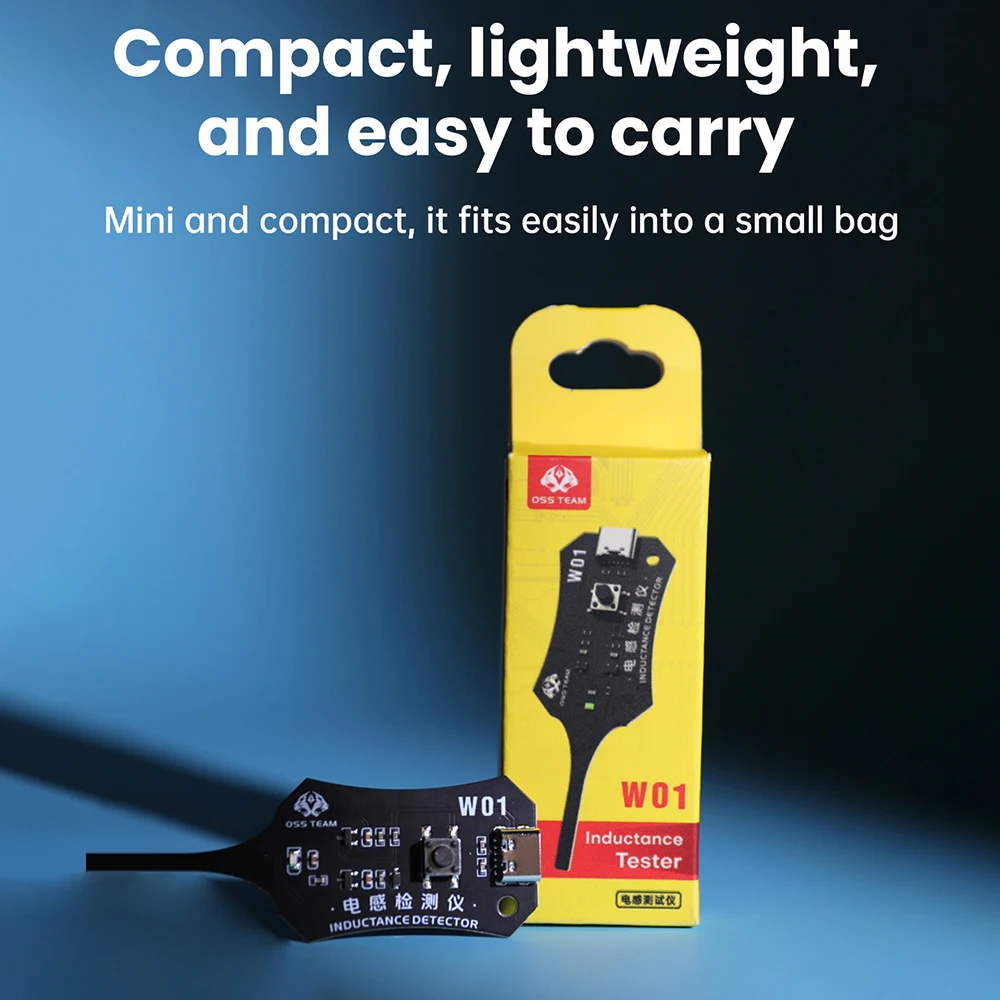 

W01 Motherboard Coil Tester Inductor Detector Tool for PC Repair Electromagnetic Induction Quick Fault Check