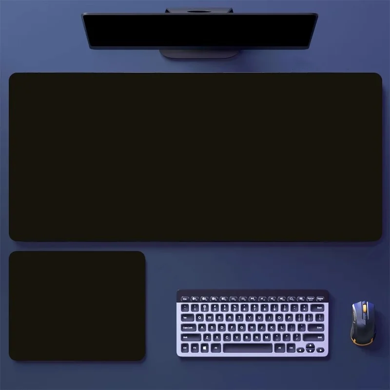 

Absolute Black Mouse Pad Large Keyboard Mouse Desk Pad Non-slip Soft Rubber Gaming Speed Mouse Pad Laptop XXL Mouse Carpet