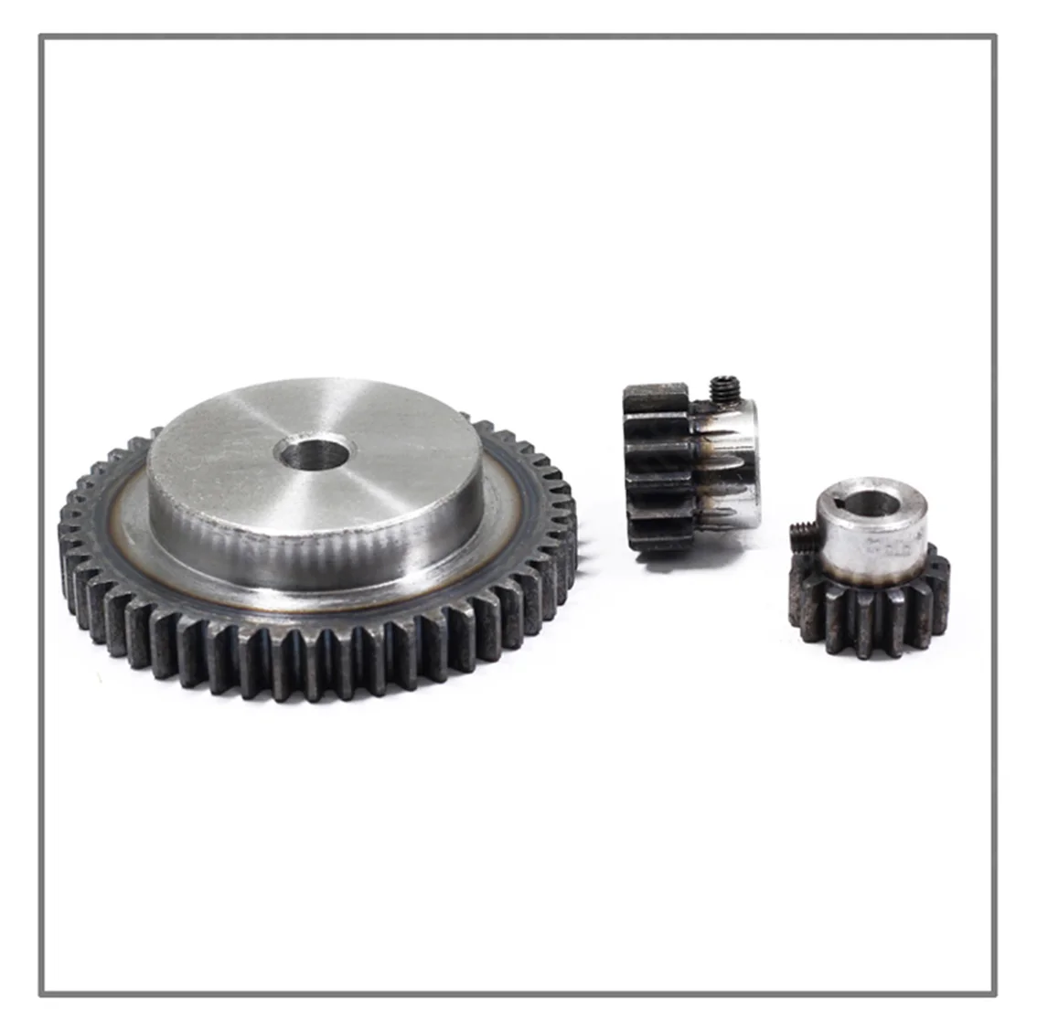 1Pcs 1.5M Hole 10mm 45# Steel Convex Gear 14-60 Teeth Pitch 4.71mm Surface Quenched Spur Gear Keyway 4mm Precision Transmission