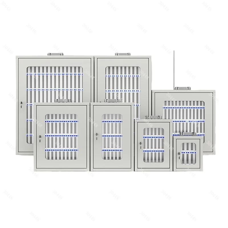 Steel Mobile Phone Storage Cabinet Wall Mounted Locker with Lock Multi-Grid Organizer for School Office Meeting Room