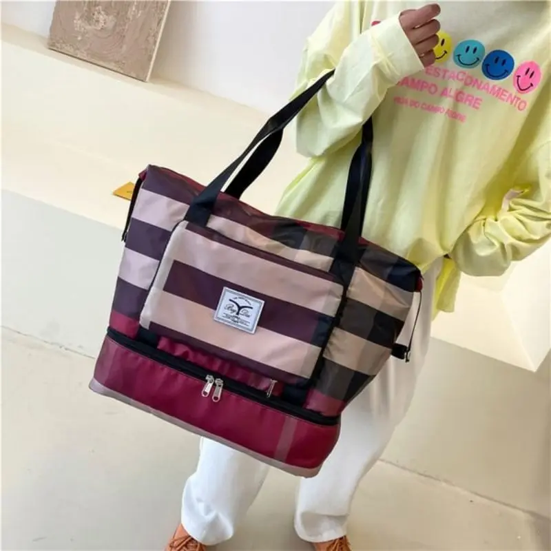 Große Kapazität Reise Handtasche Folding Reisetaschen Wasserdichte Tote Reise Gepäck Taschen Multifunktionale Reise Seesack Handtasche