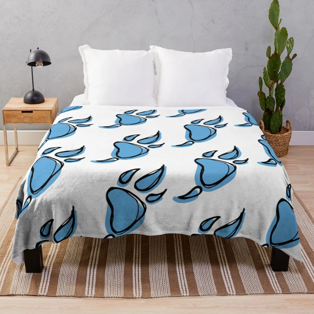 

Dragon Footprint Drexel Dragons Sketch Watercolor Throw Blanket