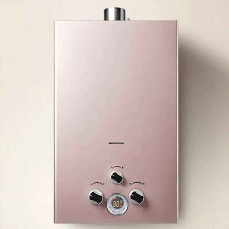 Liquefied Gas Water Heater Household Bath Strong Row Type Low Water Pressure Battery Coal Jacket Ran Gas Liquefied Gas