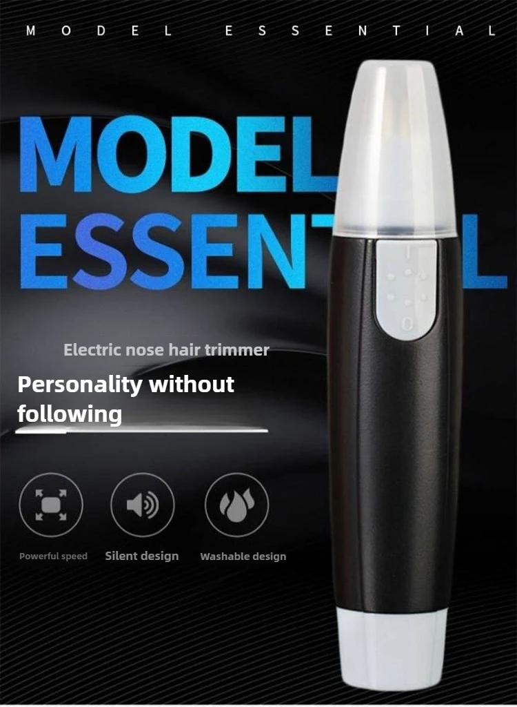 Электрическая машинка для стрижки волос в носу, триммер для волос в носу для мужчин/женщин, ручное и моющееся средство для удаления волос в ушах и носу