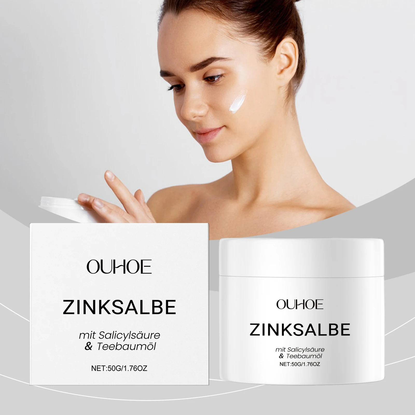 Acne Removal Cream Against Pimples Marks Lighten Shrink Pores Oil Control Whitening Smoothing Nourishing Repairing Zinc Ointment