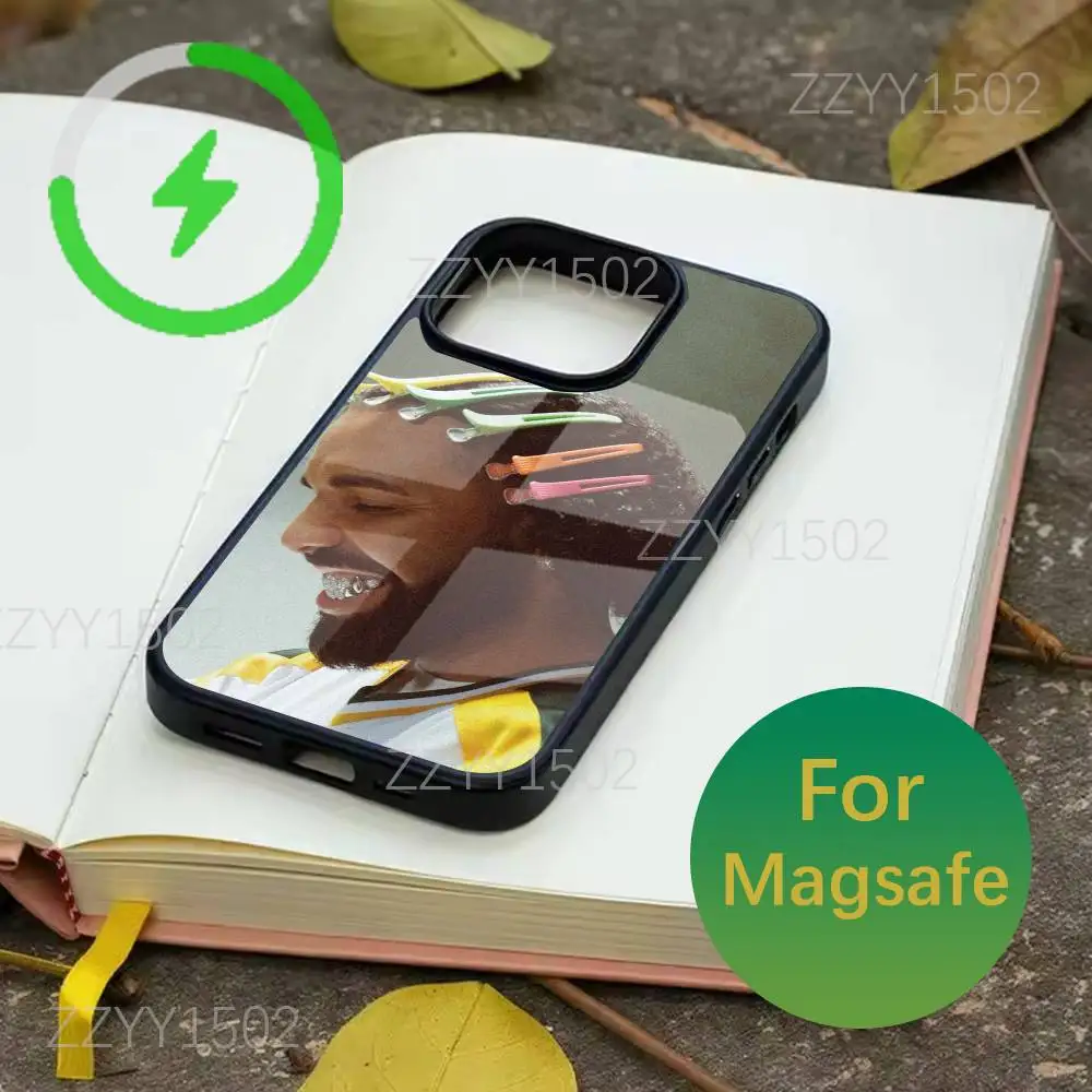 حافظة هاتف Rapper D-Drake بقيمة 4 دولارات أمريكية لهواتف iPhone 17,16,15,14,13,12,11,Pro,Max,Plus,Mini,SE4,E Magsafe للشحن اللاسلكي